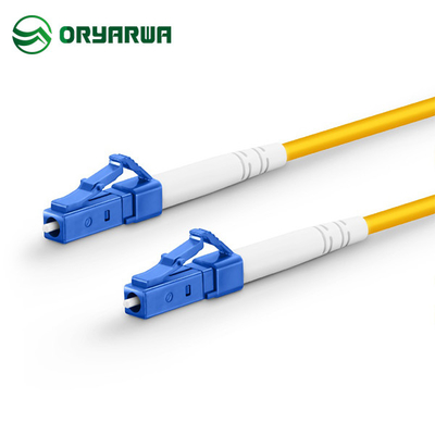 LC UPC إلى LC UPC Simplex Single Mode Patch Cord OS2 LSZH