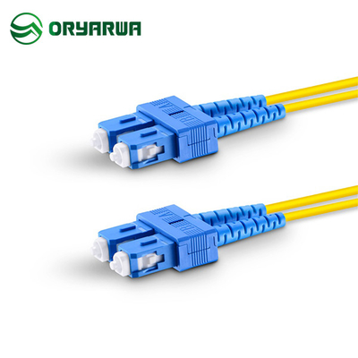 SC UPC إلى SC UPC Duplex Single Mode Patch Cord 1M 2M 3M