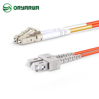LC UPC إلى SC UPC OM2 للألياف البصرية متعددة الأوضاع على الوجهين